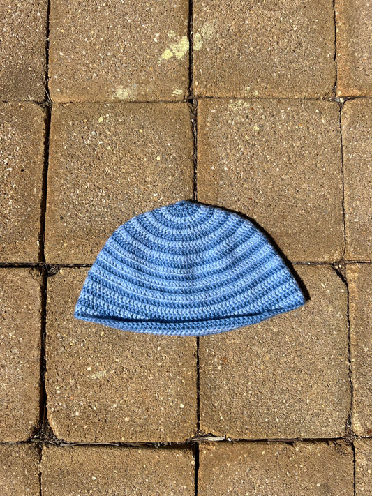 Skull Cap Beanie: Sky Blue